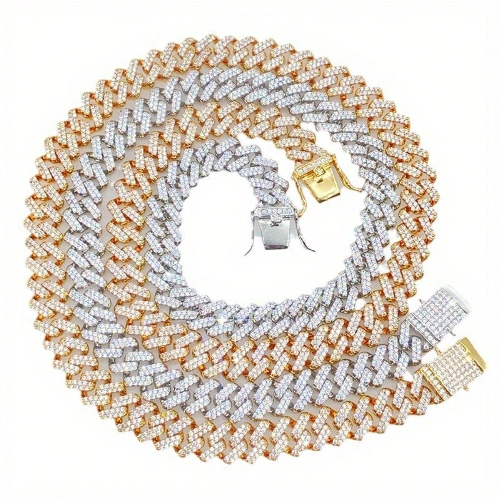 ropean And American New  Fashion Hip-Hop Men's Necklace Pendant Light Luxury Jewelry
