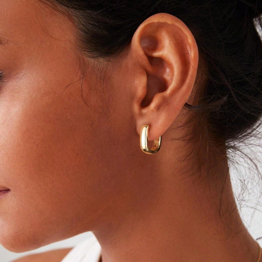 Fashion Earring925 Sterling Silver Earrings Small Chunky Silver Earrings For Women  Small Hoop Earrings Silver Hypoallergenic Earrings Small Thick Huggie Hoops Earrings For Jewelry Gifts